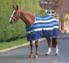 Shires Tempest Original Newmarket Fleece Rug - Blue Stripe